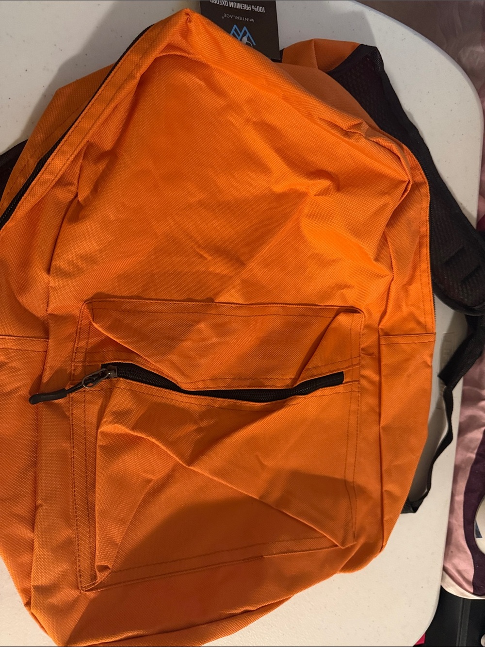Orange Men's Casual Backpack